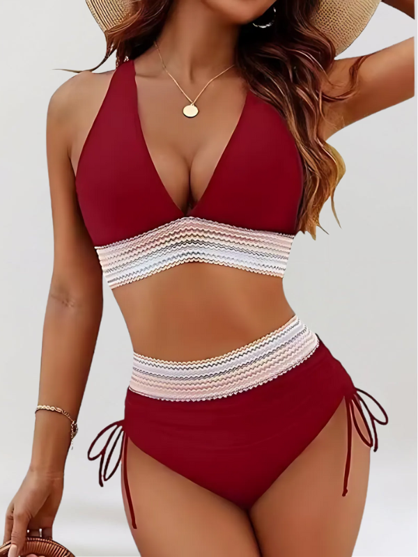 Frances – High-Waisted Bikini Set with Tummy Control