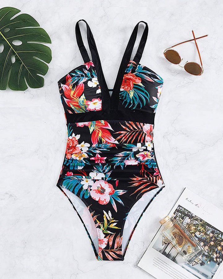 Janet - Chic Floral One-Piece