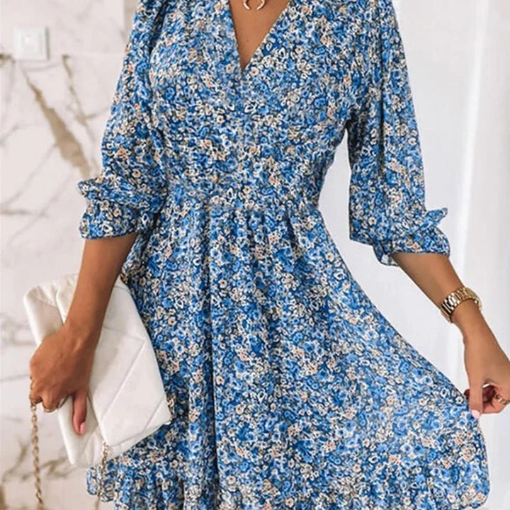 Sunna - Elegant Floral Dress 
