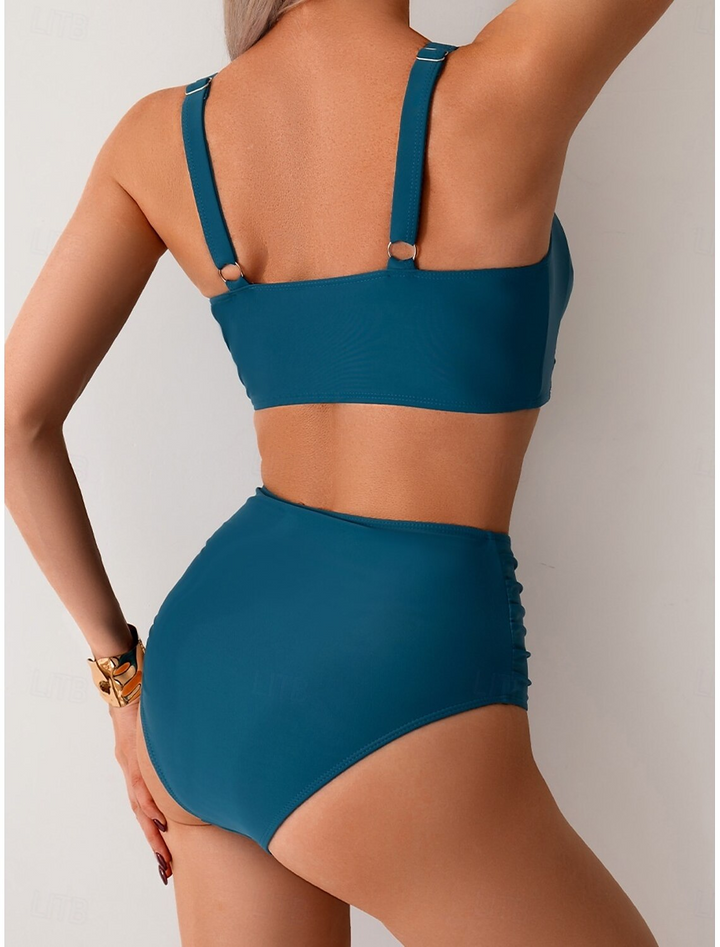 Nicole - Ruched Fabric Bikini